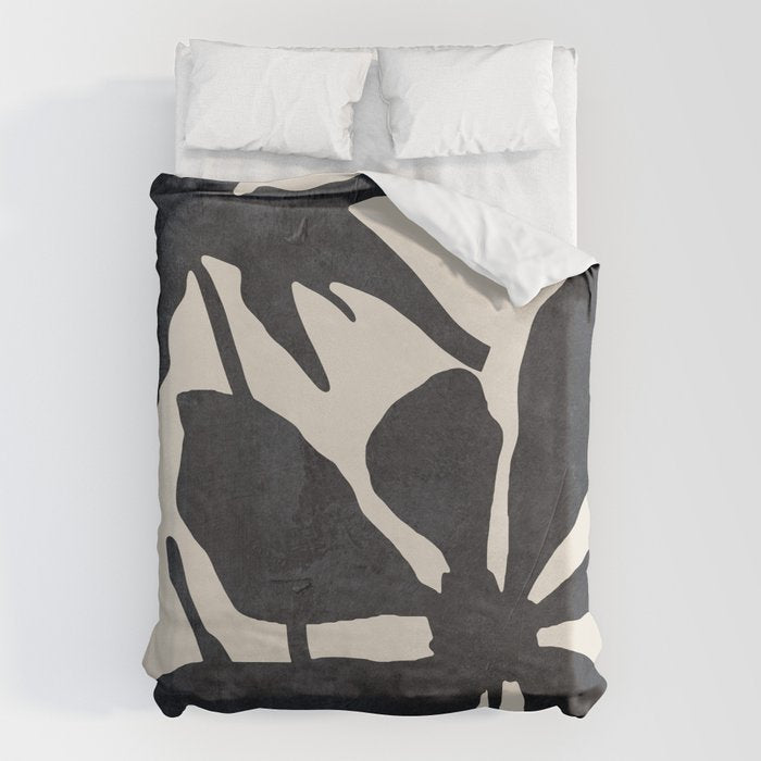 Abstract Art Minimal Flowers 3 Duvet Cover Gallery Image 6
