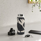 Abstract Art Minimal Flowers 3 Water Bottle Gallery Image 4