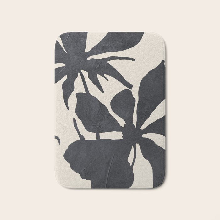 Abstract Art Minimal Flowers 3 Bath Mat Gallery Image 1