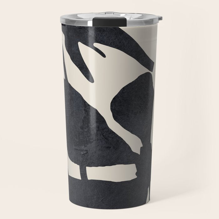 Abstract Art Minimal Flowers 3 Travel Mug Gallery Image 1