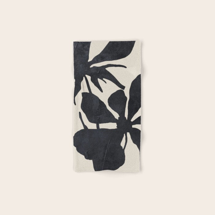 Abstract Art Minimal Flowers 3 Bath Towel Gallery Image 1