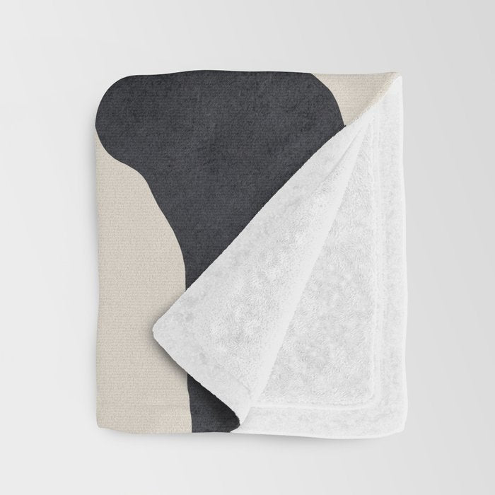 Abstract Art Minimal Flowers 3 Throw Blanket Gallery Image 3