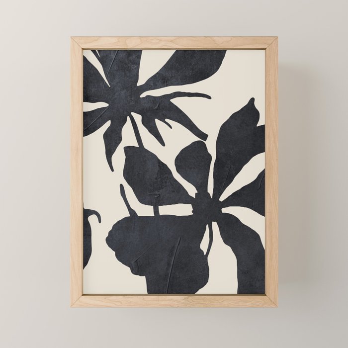 Abstract Art Minimal Flowers 3 Mini Art Print Gallery Image 1