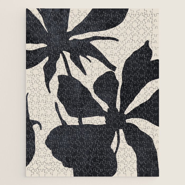 Abstract Art Minimal Flowers 3 Jigsaw Puzzle Gallery Image 1