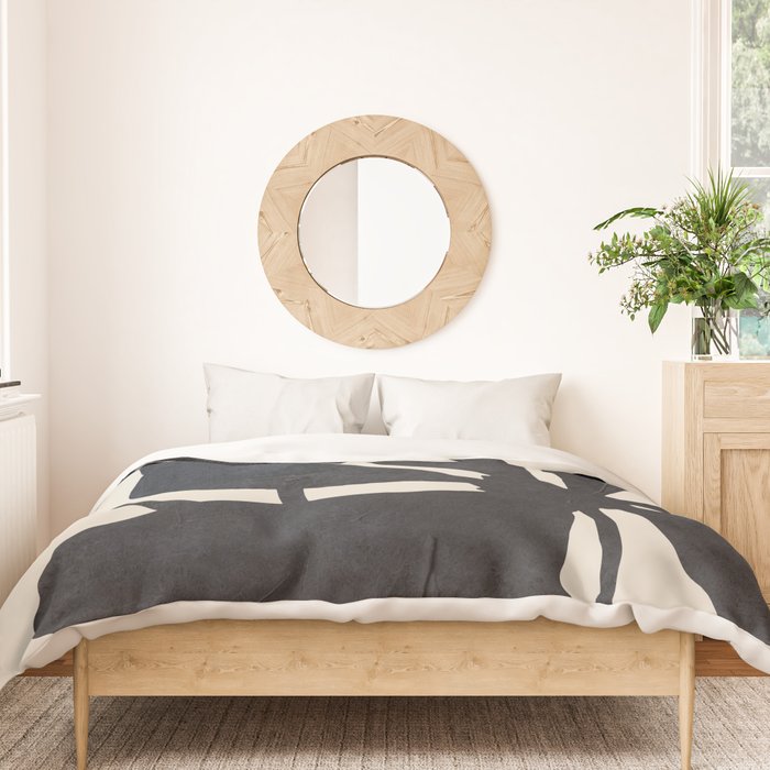 Abstract Art Minimal Flowers 3 Duvet Cover Gallery Image 3