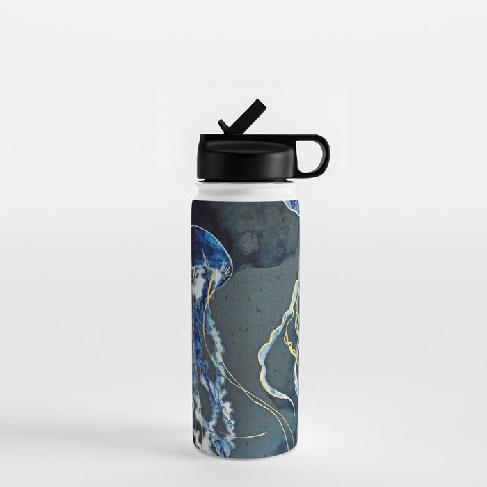 Metallic Ocean III - Flipped Vertical Axis Water Bottle Gallery Image 1