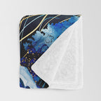 Metallic Ocean III - Flipped Vertical Axis Throw Blanket Gallery Image 3