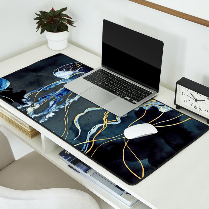 Metallic Ocean III - Flipped Vertical Axis Desk Mat Gallery Image 2