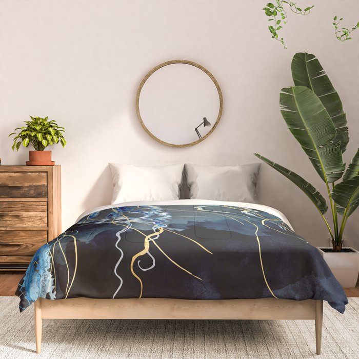 Metallic Ocean III - Flipped Vertical Axis Comforter Gallery Image 3