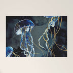 Metallic Ocean III - Flipped Vertical Axis Welcome Mat Gallery Image 1