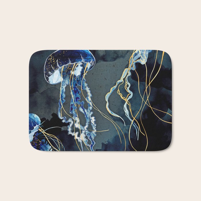 Metallic Ocean III - Flipped Vertical Axis Bath Mat Gallery Image 1