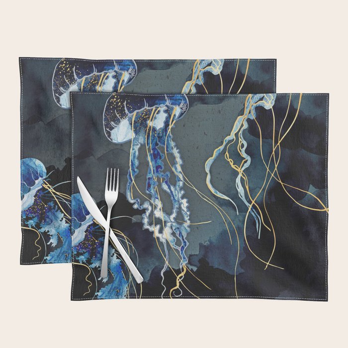 Metallic Ocean III - Flipped Vertical Axis Placemat Gallery Image 1