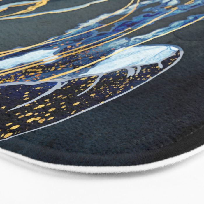 Metallic Ocean III - Flipped Vertical Axis Bath Mat Gallery Image 3