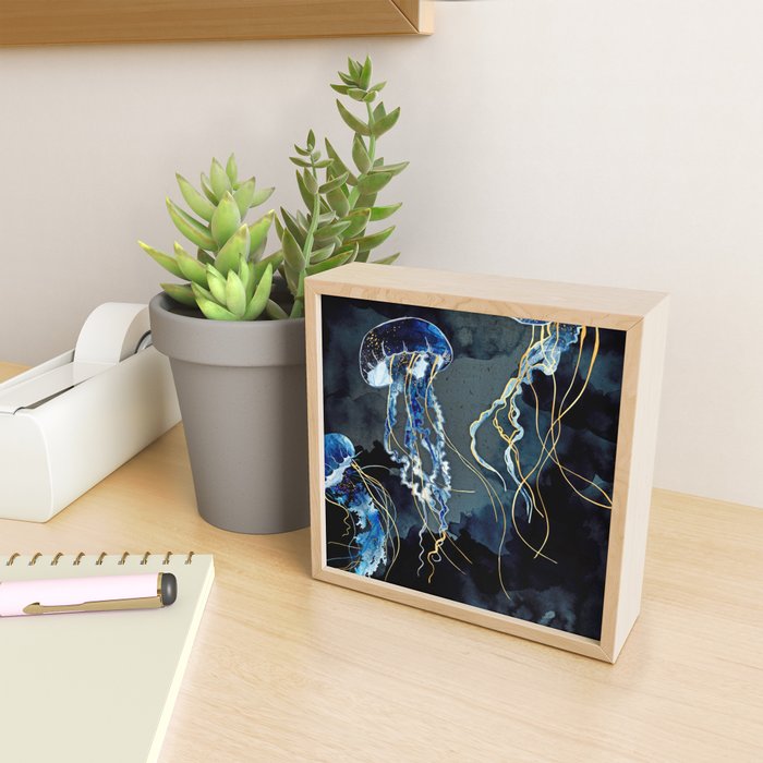 Metallic Ocean III - Flipped Vertical Axis Mini Art Print Gallery Image 2