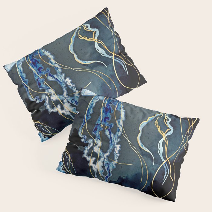 Metallic Ocean III - Flipped Vertical Axis Pillow Sham Gallery Image 1
