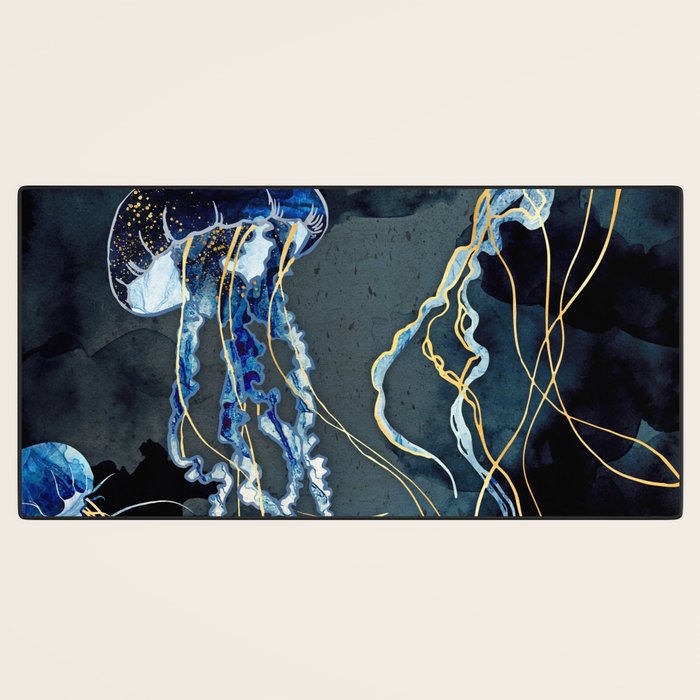 Metallic Ocean III - Flipped Vertical Axis Desk Mat Gallery Image 3