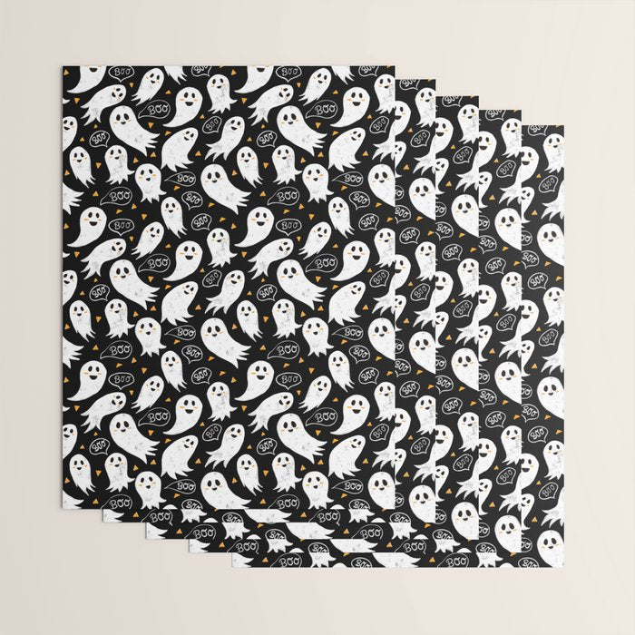 Friendly Ghosts Wrapping Paper Gallery Image 3