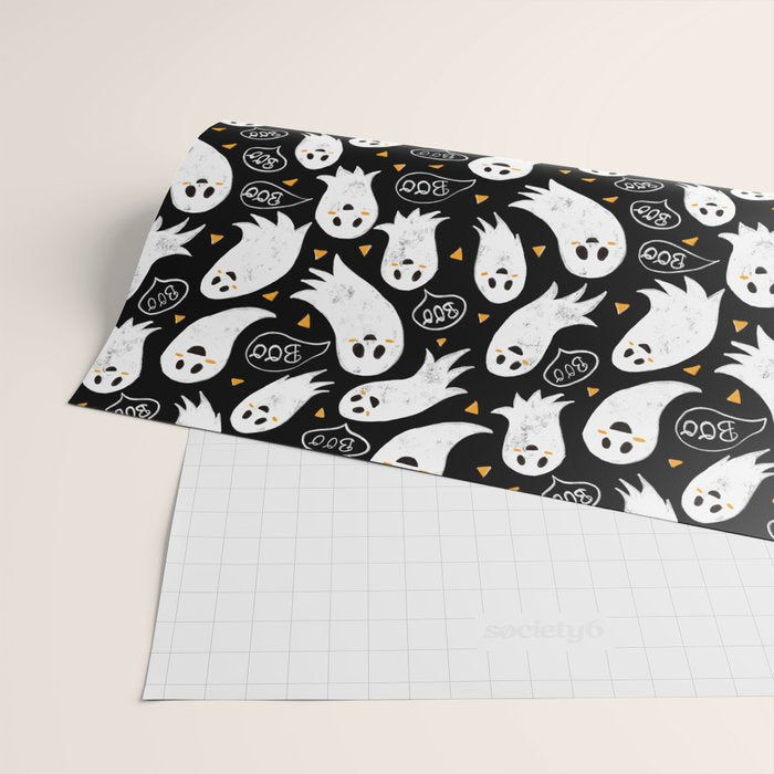 Friendly Ghosts Wrapping Paper Gallery Image 2