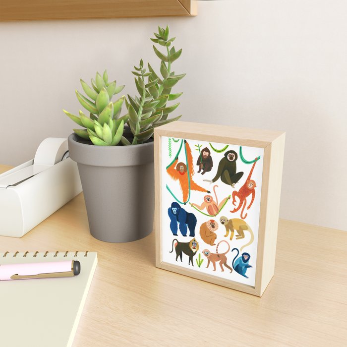 Jungle Monkeys Mini Art Print Gallery Image 2