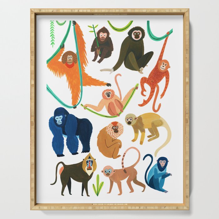 Jungle Monkeys Serving Tray Gallery Image 1