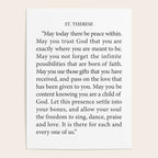 St. Therese Quote, May Today There be Peace, Poster Gallery Image 4
