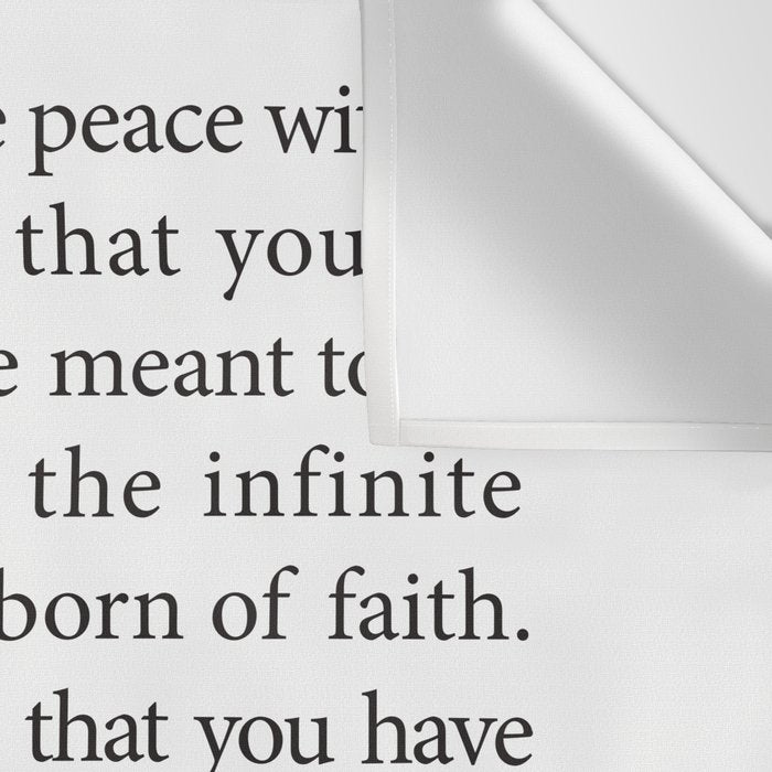 St. Therese Quote, May Today There be Peace, Wall Tapestry Gallery Image 3
