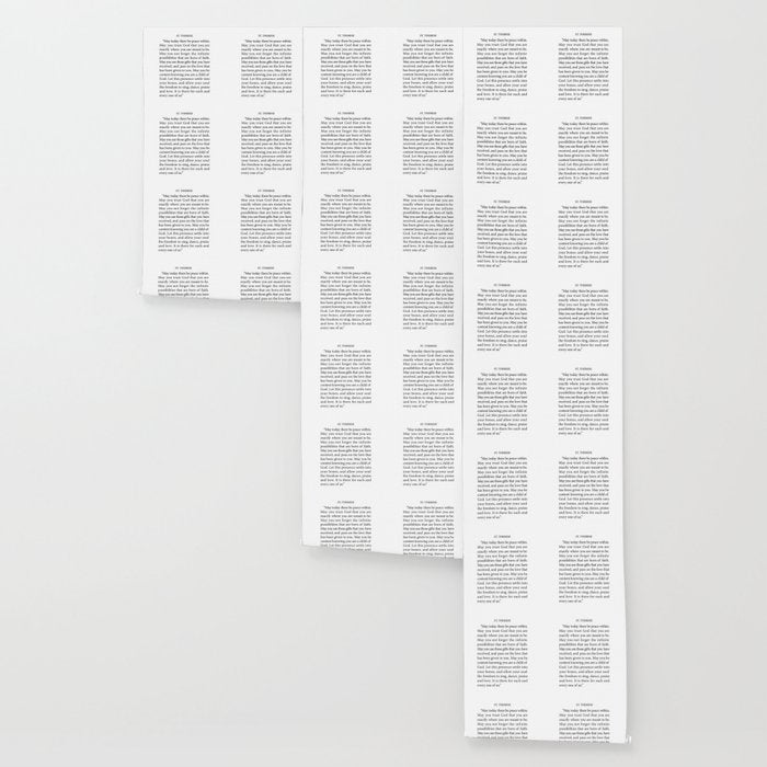 St. Therese Quote, May Today There be Peace, Wallpaper Gallery Image 3