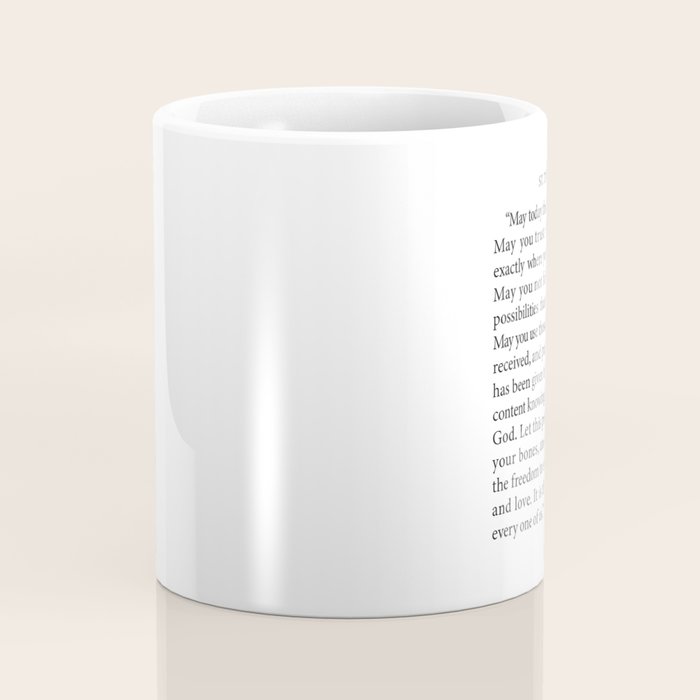 St. Therese Quote, May Today There be Peace, Coffee Mug Gallery Image 4