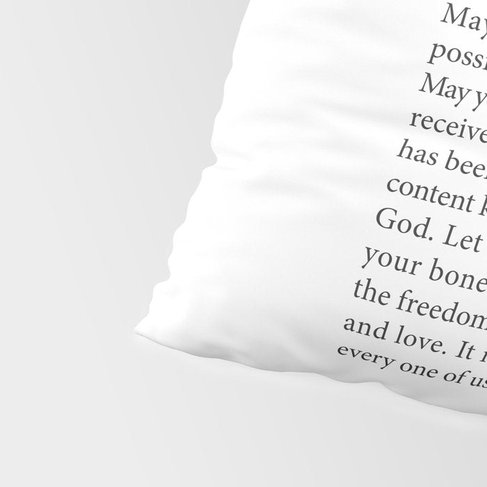 St. Therese Quote, May Today There be Peace, Pillow Sham Gallery Image 4