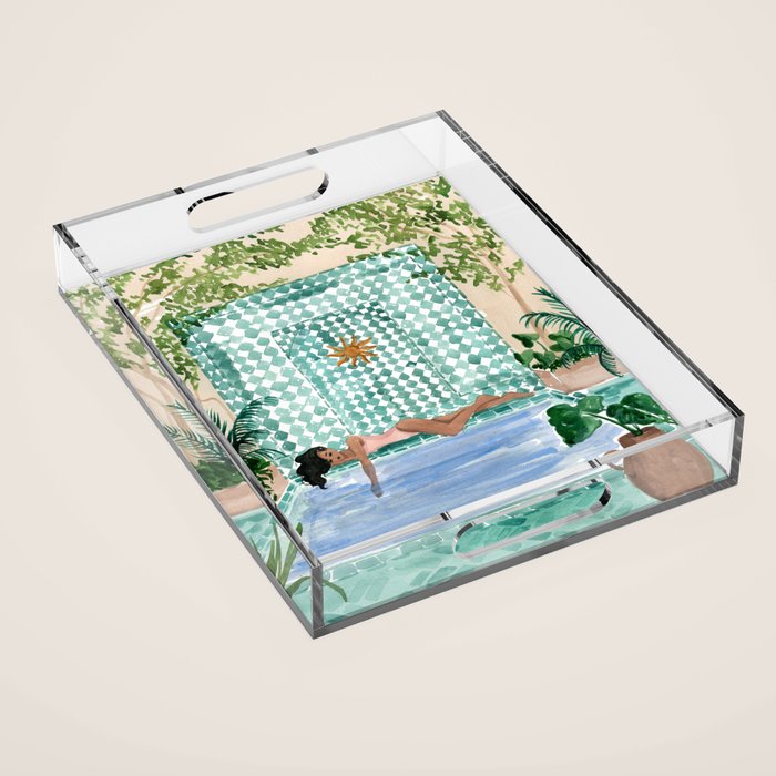 Poolside Siesta Acrylic Tray Gallery Image 1