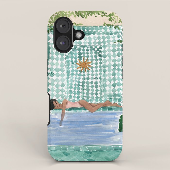 Poolside Siesta iPhone Case Gallery Image 1