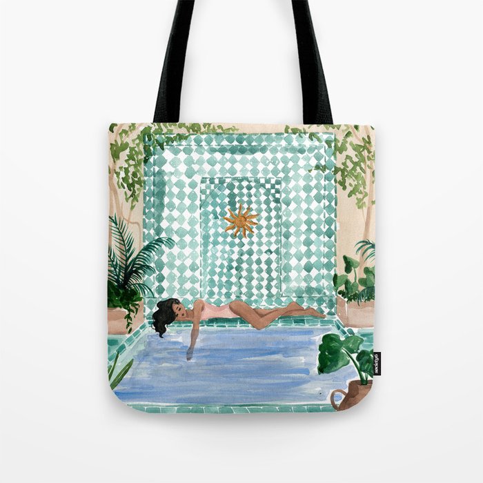 Poolside Siesta Tote Bag Gallery Image 1