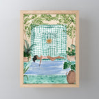 Poolside Siesta Mini Art Print Gallery Image 1
