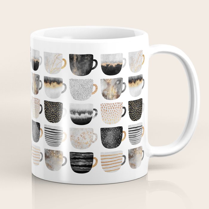Pretty Coffe Cups 3 - White Coffee Mug Gallery Image 1