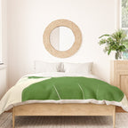 Minimalist Green Cat Duvet Cover Gallery Image 3