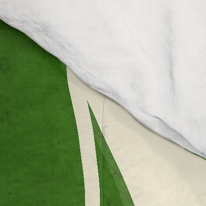 Minimalist Green Cat Comforter Gallery Image 4