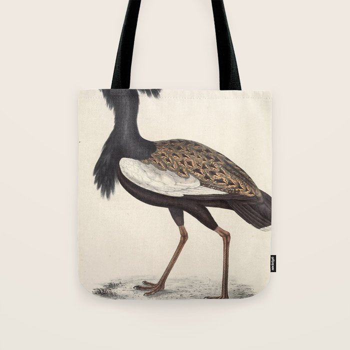 Himalayan bustard by Elizabeth Gould from "A Century of Birds from the Himalaya Mountains," 1831 Tote Bag Gallery Image 1