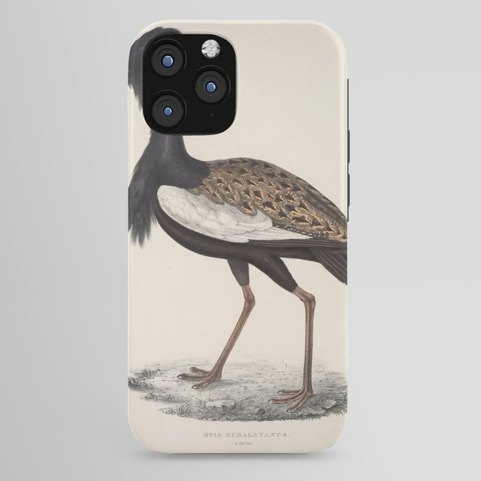 Himalayan bustard by Elizabeth Gould from "A Century of Birds from the Himalaya Mountains," 1831 iPhone Case Gallery Image 44
