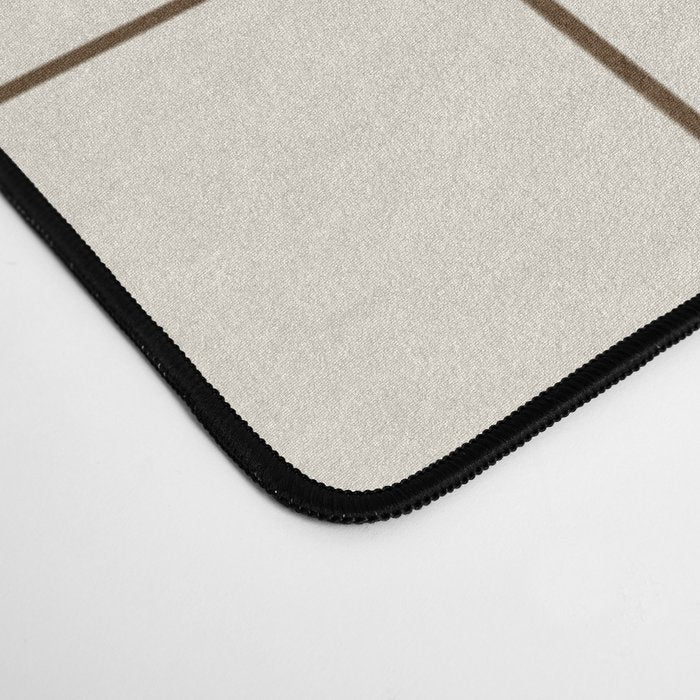 Grid (Cream/Chocolate) Desk Mat Gallery Image 4