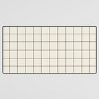 Grid (Cream/Chocolate) Desk Mat Gallery Image 3