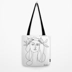 Pablo Picasso War And Peace 1952 Artwork T Shirt, Sketch Tote Bag Gallery Image 2