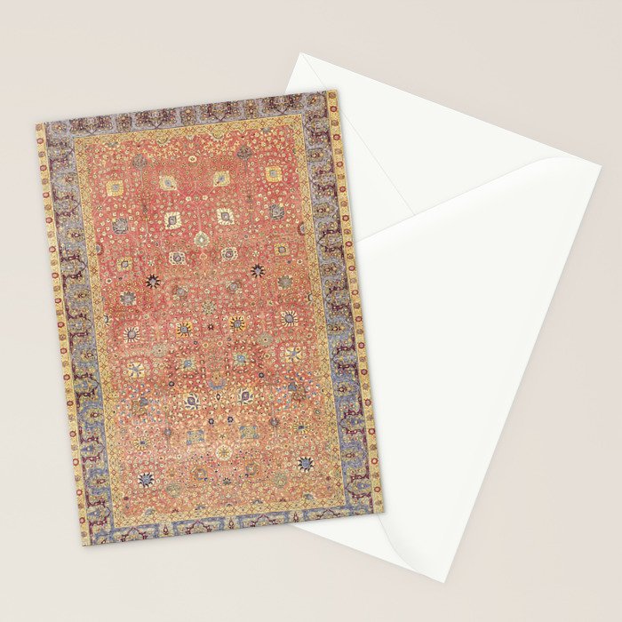 Antique Turkish Coral Koum Kapi  Stationery Card Gallery Image 2