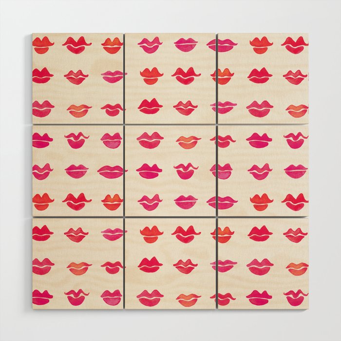 Kiss Collection - Pink Palette Wood Wall Art Gallery Image 1