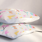 Pastel Nostalgic Doodles - Retro Teen Pattern Pillow Sham Gallery Image 3