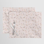 Sphynx Cats - No Furr Don't Care - Cat Pink Placemat Gallery Image 1