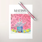 Lemons against Pink Background by Henri Matisse - Artwork Design Wrapping Paper Gallery Image 1