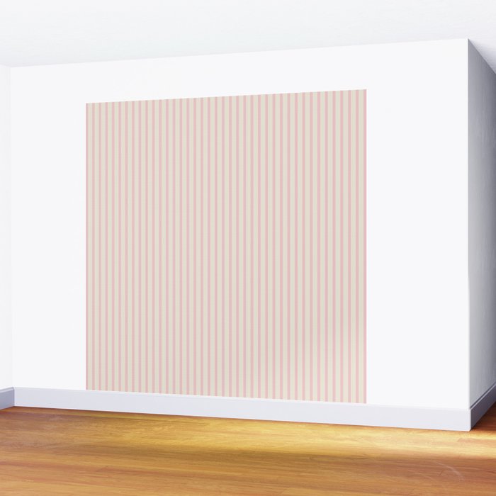 Pink Striped Wall Mural Gallery Image 2