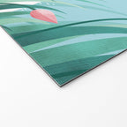 Rabbit Resting, Sky Blue Version Welcome Mat Gallery Image 2