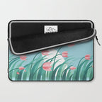 Rabbit Resting, Sky Blue Version Laptop Sleeve Gallery Image 2