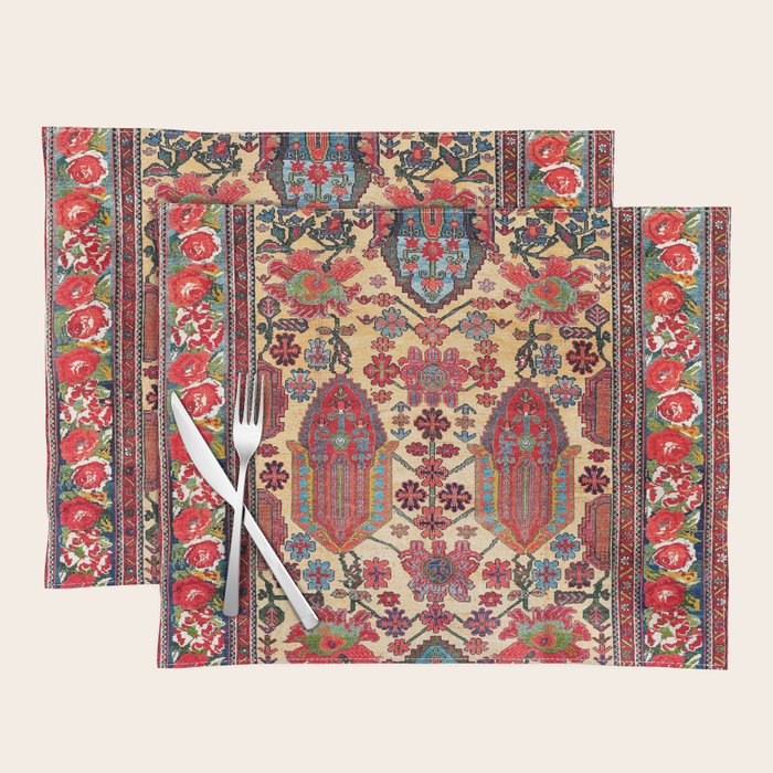 Bakhtiari West Persian Carpet Print Placemat Gallery Image 1
